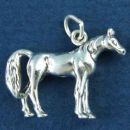 Horse, Arabian Breed 3D Sterling Silver Charm Pendant