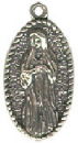 Religious Christian Our Lady of Guadalupe Virgin Mary Medal Sterling Silver Charm Pendant