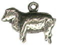Sheep 3D Sterling Silver Charm Pendant