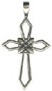 Cross Sterling Silver Charm Pendant