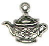 Tea Pot Sterling Silver Charm Pendant