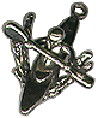Kyack 3D Sterling Silver Charm Pendant