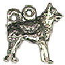 Dog, Border Collie 3D Sterling Silver Charm Pendant