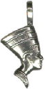 Queen Nefertiti Sterling Silver Charm Pendant