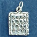Quilt for Sewing Hobbie 3D Sterling Silver Charm Pendant