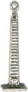 Tour: Washington Monument 3D Sterling Silver Charm Pendant