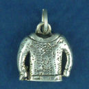 Sweater Clothing 3D Sterling Silver Charm Pendant