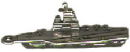 Military: Aircraft Carrier 3D Sterling Silver Charm Pendant