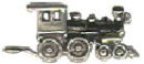 Locomotive 3D Train Sterling Silver Charm Pendant