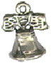 Tour: Liberty Bell 3D Sterling Silver Charm Pendant