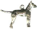Dog: Russell Terrier 3D Sterling Silver Charm Pendant