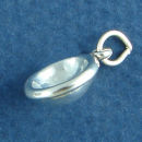 Baby's Cereal Bowl 3D Sterling Silver Charm Pendant