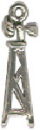 Windmill Western Style 3D Sterling Silver Charm Pendant