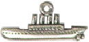 Titanic Ship 3D Sterling Silver Charm Pendant