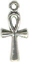 Ankh Small Key of Life Egyptian Religious Symbol Sterling Silver Charm Pendant