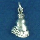 Ski Cap Sterling Silver Charm