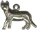 Cat Charm 3D Standing Sterling Silver