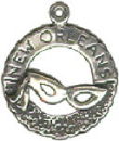 Tour: New Orleans, Mask Sterling Silver Charm