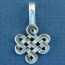 Celtic Weave Sterling Silver Charm Pendant