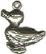 Duck,3D Sterling Silver Charm