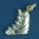 Ski Boot 3D Sterling Silver Charm Pendant