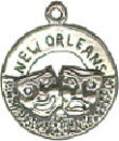 Tour: New Orleans Mask Sterling Silver Charm