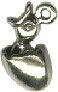 Chick in Egg 3D Sterling Silver Charm Pendant