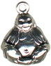 Buddha Religious 3D Sterling Silver Charm Pendant