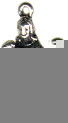 Religious Christian Jesus as Shepherd with Lamb 3D Sterling Silver Charm Pendant