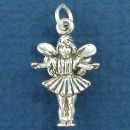Fairy or Pixie Ready to Take Flight 3D Sterling Silver Charm Pendant