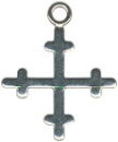 Cross Sterling Silver Charm