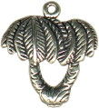 Palm Trees Sterling Silver Charm Pendant
