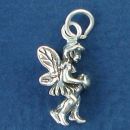Fairy Setting 3D Sterling Silver Charm Pendant