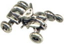 Four Wheeler 3D Sterling Silver Charm Pendant