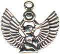 Egyptian god Religious Sterling Silver Charm Pendant