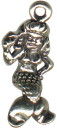 Mermaid 3D Sterling Silver Charm Pendant