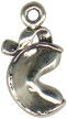 Fortune Cookie 3D Sterling Silver Charm Pendant