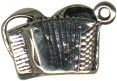 Music: Accordion Sterling Silver Charm Pendant