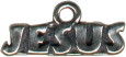 Jesus Word Christian Sterling Silver Charm Pendant