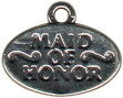 Wedding Maid of Honor Sterling Silver Charm Favor for Wedding Charm Bracelet