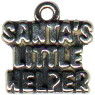 Christmas: Santa's Little Helper Sterling Silver Charm Pendant