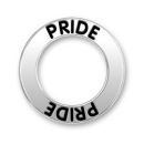 Affirmation Message Pride Word Phrase Sterling Silver Band Charms