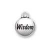 Inspiration Round Domed Affirmation Message Wisdom Sterling Silver Word Charm