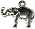 Elephant Sterling Silver Charm Pendant