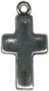 Cross Plain Sterling Silver Charm Pendant