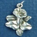 Flower, Lilly Sterling Silver Charm Pendant