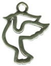 Dove Medium Sterling Silver Charm Pendant