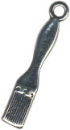 Paint Brush Small 3D Tool Sterling Silver Charm for Charm Bracelet
