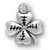 Four Leaf Clover or Shamrock Sterling Silver Charm Pendant