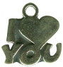 Love: I Love You Sterling Silver Charm